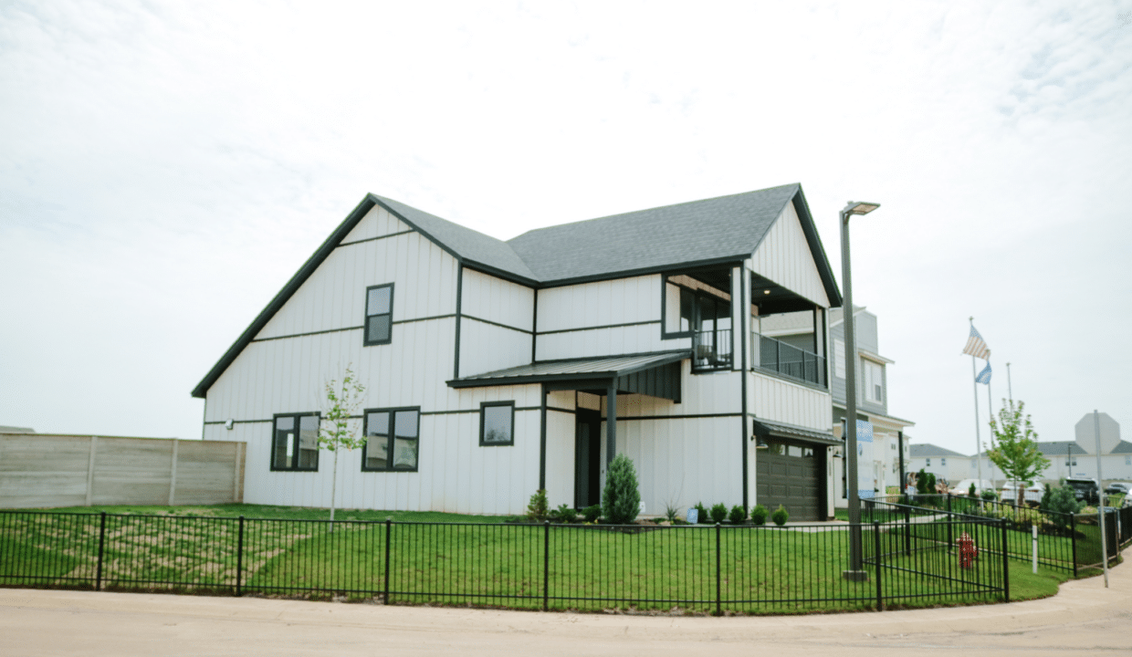 New construction home exterior